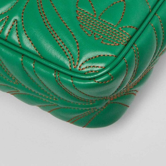 Gucci x Adidas Green Quilted Leather Marmont Small Shoulder Bag - Picture 4 of 9